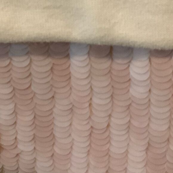 J. Crew Blush Pink Sequin-Trim Sweatshirt B7027 S Small - Picture 10 of 11